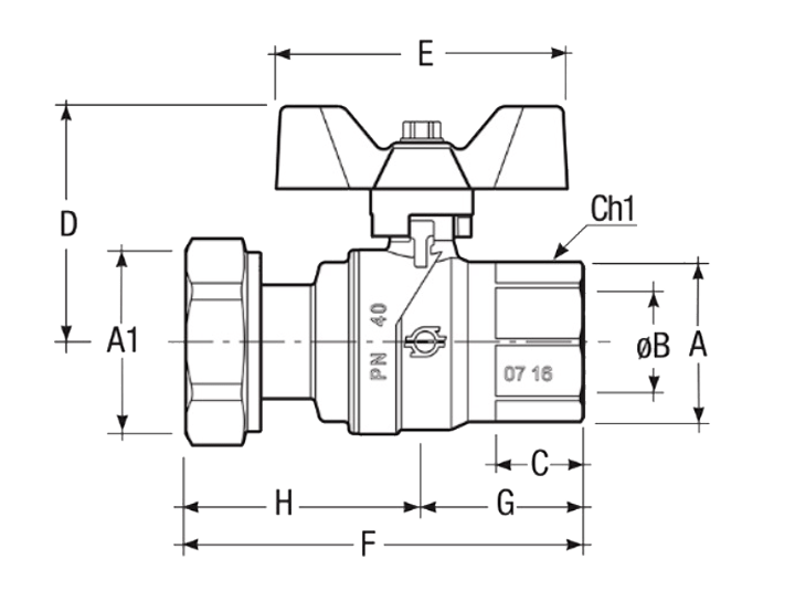 Размеры-шаровых-кранов-FIV-6067R