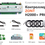 Комплектация автоматики ZONT H2000+