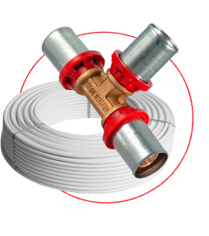 Трубы и пресс фитинги металлопласт TDM Brass (Италия)